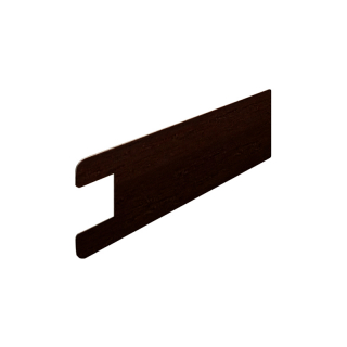 Наклейка для торца профиля 2207, орех тёмный, паз 10 мм, Super Profil