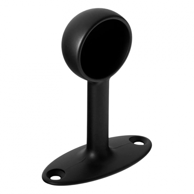 Джокер держатель трубы D=25 мм, торцевой, чёрный