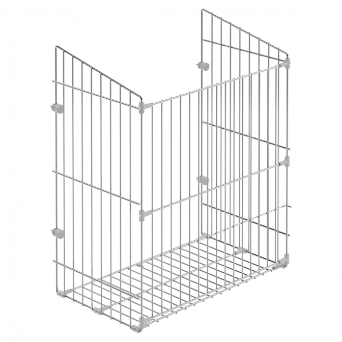 Корзина для белья 500, сборная, крепление на фасад, хром, Starax