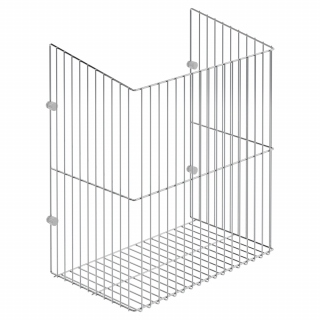 Корзина для белья 300, крепление на фасад, хром, Starax Корзина для белья 300, крепление на фасад, хром, Starax