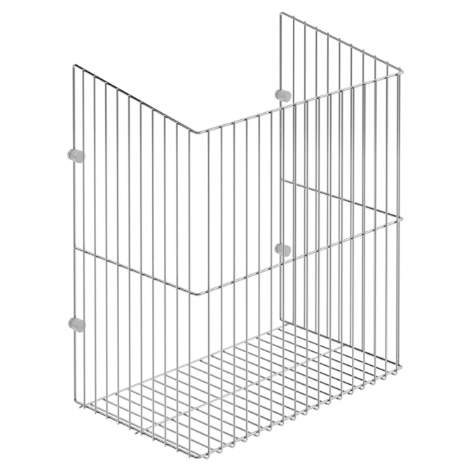 Корзина для белья 300, крепление на фасад, хром, Starax