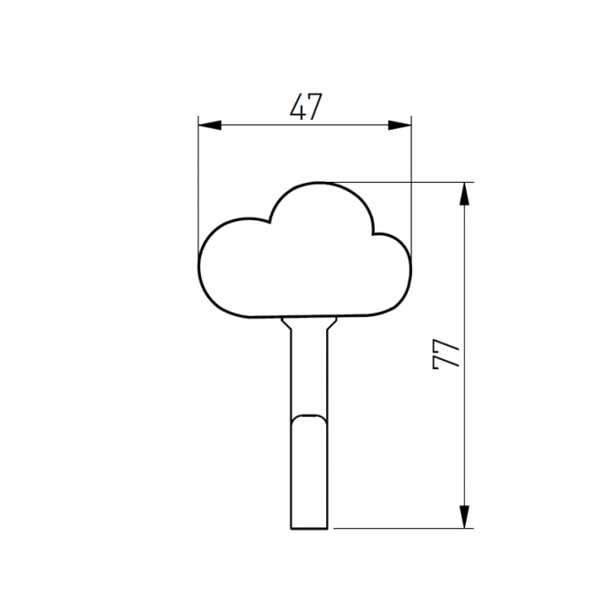 Крючок мебельный Cloud, облако, синий, GTV - фото 3 Крючок мебельный Cloud, облако, синий, GTV - фото 3