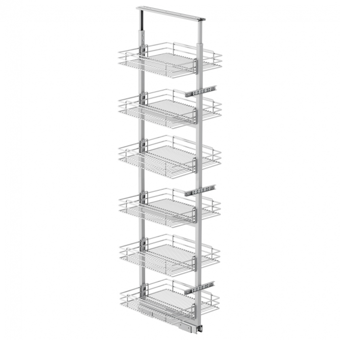 Карго-колонна 300, H=1850-2000 мм, 6 полок, хром, Starax