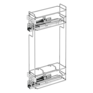 Мини-карго 150, левое боковое крепление (дно из прута), с доводчиком, хром, Starax