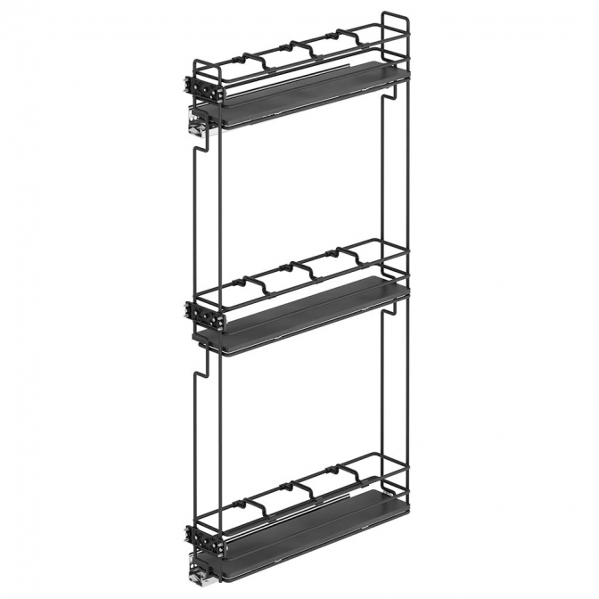 Карго-колонна 150, левое боковое крепление, 3 полки, с доводчиком, антрацит, Starax