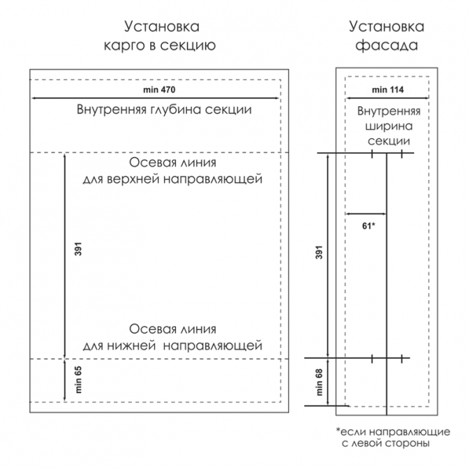 Карго 150, бокове кріплення, хром, Linken System Карго 150, бокове кріплення, хром, Linken System