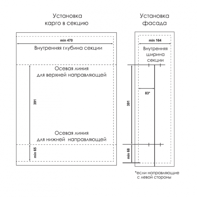 Карго 200, бокове кріплення, хром, Linken System Карго 200, бокове кріплення, хром, Linken System