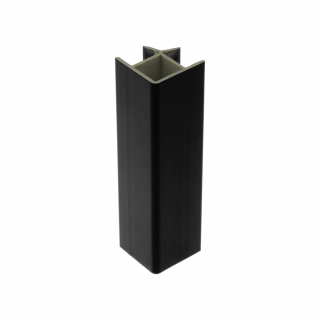 Уголок к пластиковому цоколю Raubase pro, h=100, чёрный, Rehau
