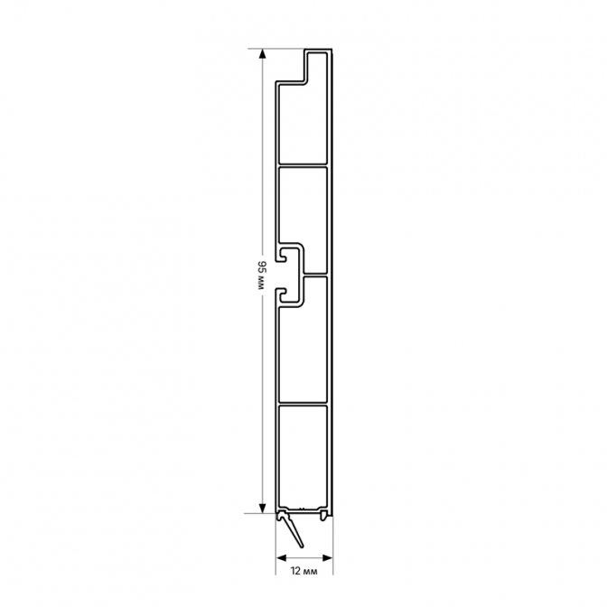 Цоколь пластиковый Raubase pro, чёрный, L=4000, h=100, Rehau - фото 3