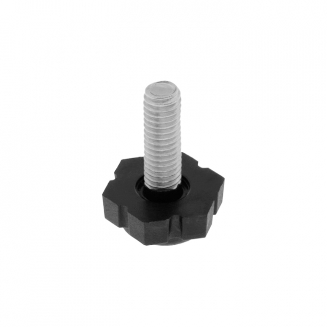 Ножка мебельная М6, регулируемая, Н=25 мм, без муфты