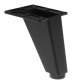 Ножка для мебели, наклонная, H=90 мм, чёрная
