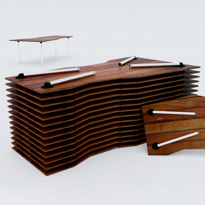 Опора мебельная, D=50, H=710 мм, с 3D регулировкой наклона, хром - фото 4