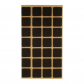 Подкладка мебельная для ножек, 20х20 мм (28 шт.), коричневая, Folmag