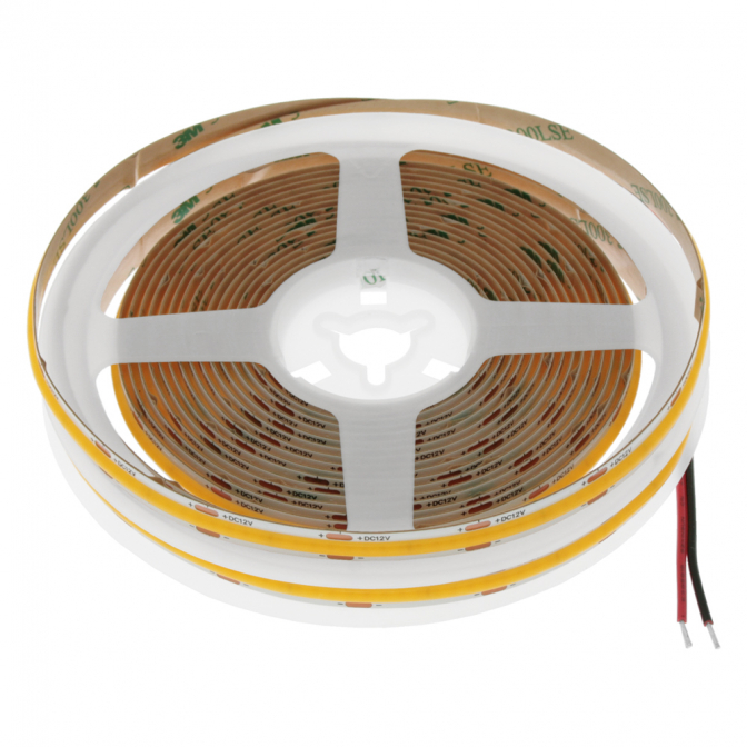 Світлодіодна стрічка 320COB/м, 9Вт/м, 12V, теплий білий