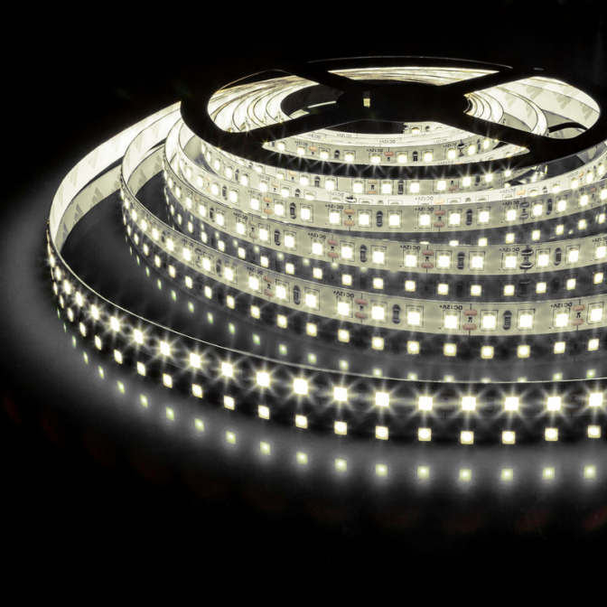 Светодиодная лента 120SMD(2835)/м, 9.6Вт/м, 12V, тёплый белый - фото 3 Светодиодная лента 120SMD(2835)/м, 9.6Вт/м, 12V, тёплый белый - фото 3