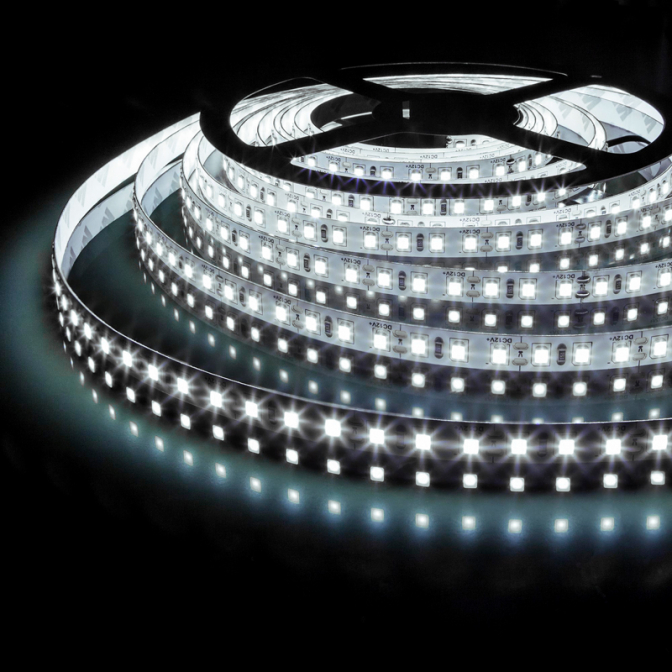 Светодиодная лента 120SMD(2835)/м, 9.6Вт/м, 12V, холодный белый - фото 3 Светодиодная лента 120SMD(2835)/м, 9.6Вт/м, 12V, холодный белый - фото 3