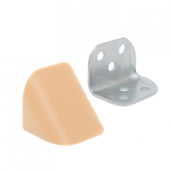 Уголок двойной металл/пластик, бук