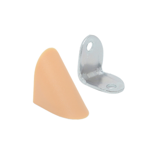 Куточок одинарний метал/пластик, бук