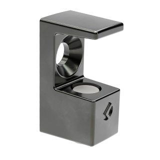 Полицетримач GRACE, з фіксацією до 8 мм, під шуруп, чорний, Italiana Ferramenta