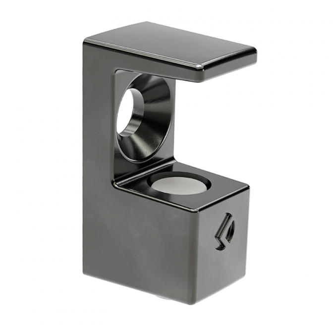 Полицетримач GRACE, з фіксацією до 8 мм, під шуруп, чорний, Italiana Ferramenta