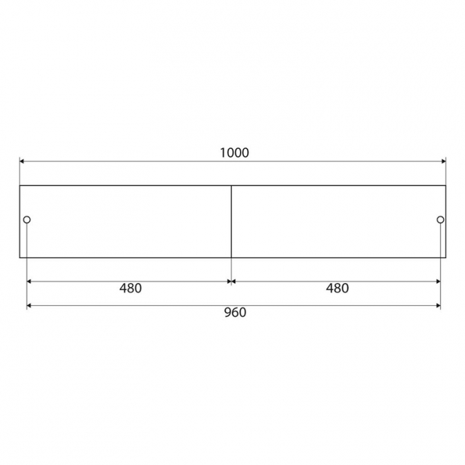 Ручка мебельная DL-199, 960 мм, чёрная, DC - фото 5