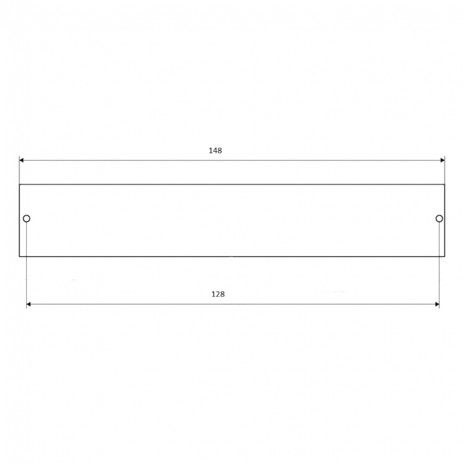 Ручка мебельная DL-199, 128 мм, чёрная, DC - фото 3