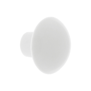 Ручка мебельная кнопка 0, белая