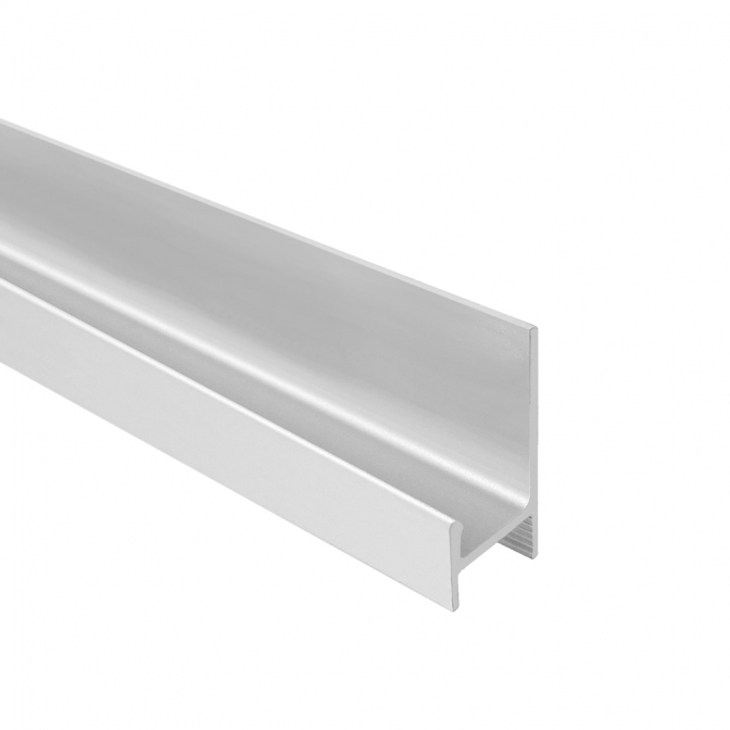 Ручка-профиль H-2, 18 мм, накладная, 3950 мм, алюминий, DC Ручка-профиль H-2, 18 мм, накладная, 3950 мм, алюминий, DC