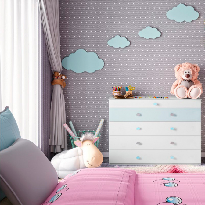Ручка мебельная Cloud, облако, синяя, GTV - фото 3 Ручка мебельная Cloud, облако, синяя, GTV - фото 3