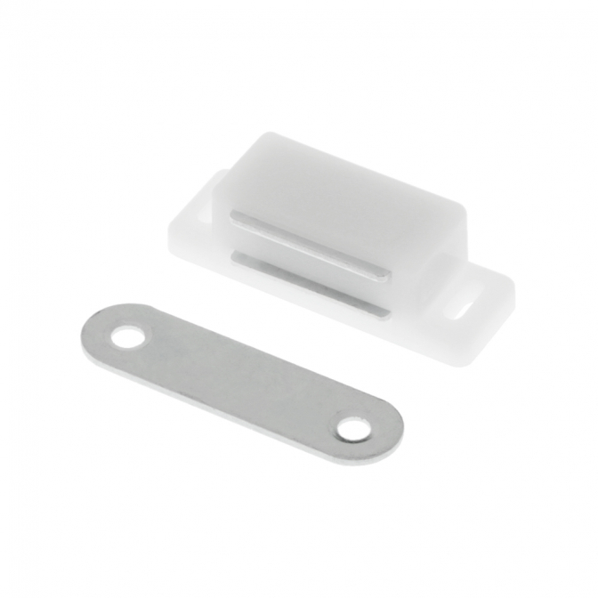 Магніт з відповідною планкою, малий, білий
