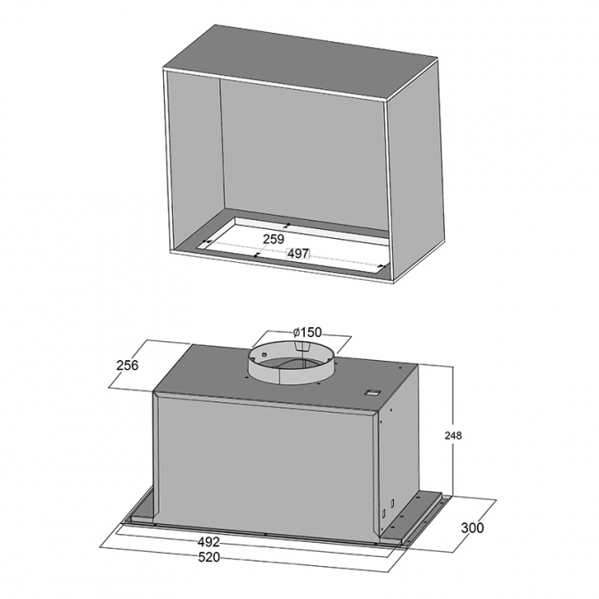 Витяжка кухонна Tecna 520 White, Fabiano - фото 6 Витяжка кухонна Tecna 520 White, Fabiano - фото 6