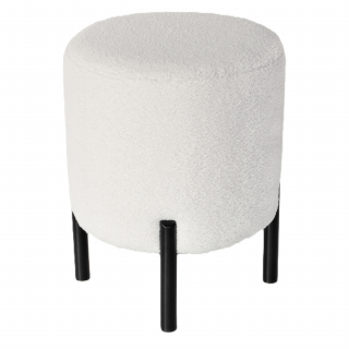 Круглий пуф FLY, 330х430 мм, білий