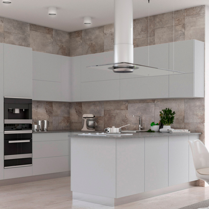 МДФ панель Rehau Rauvisio brilliant 1920L Cemento, 2800х1300х19.6 - фото 2