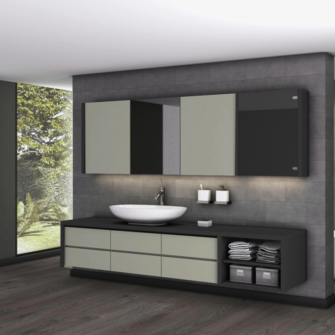 МДФ панель AGT Supramat 3020 Сафари серый, 2800х1220х18 - фото 3