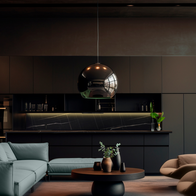 МДФ панель idea LuxeForm MT-015 Чорний трюфель, 2800х1300х17.7 - фото 3