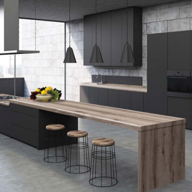 Столешница LuxeForm L144 Дуб Кристер, 4200х600х28 (м.пог.) Столешница LuxeForm L144 Дуб Кристер, 4200х600х28 (м.пог.)