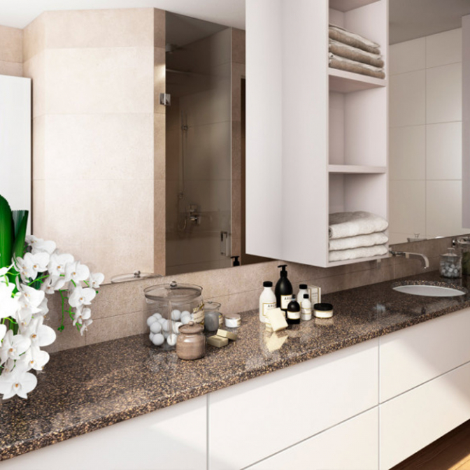 Столешница LuxeForm W314 Золотой кристалл, 4200х600х38 (м.пог.) - фото 3