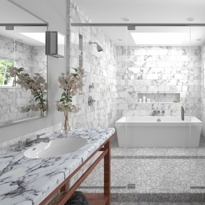 Столешница LuxeForm L139 Крестола бьянка, 4200х600х38 (м.пог.) - фото 4 Столешница LuxeForm L139 Крестола бьянка, 4200х600х38 (м.пог.) - фото 4