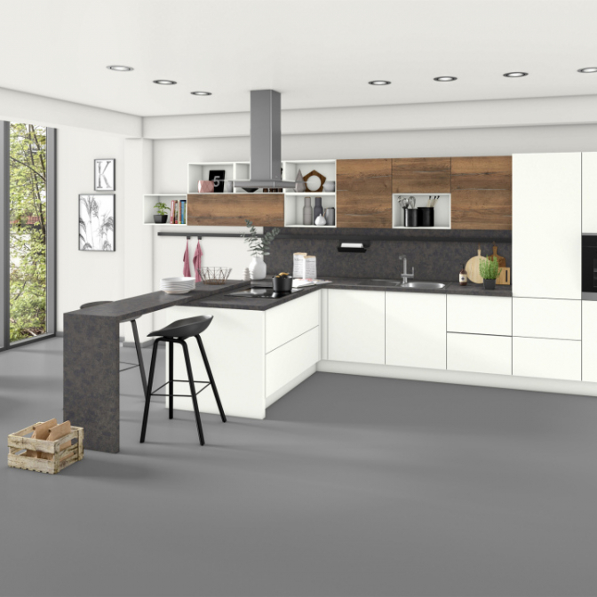 Столешница Egger F508 ST10 Карпет винтаж чёрный, 4100х600х38 Столешница Egger F508 ST10 Карпет винтаж чёрный, 4100х600х38