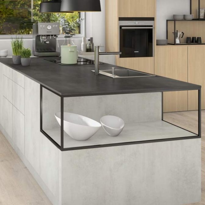 Столешница Egger PerfectSense Topmatt F627 PT Сталь тёмная, 4100х600х16 Столешница Egger PerfectSense Topmatt F627 PT Сталь тёмная, 4100х600х16