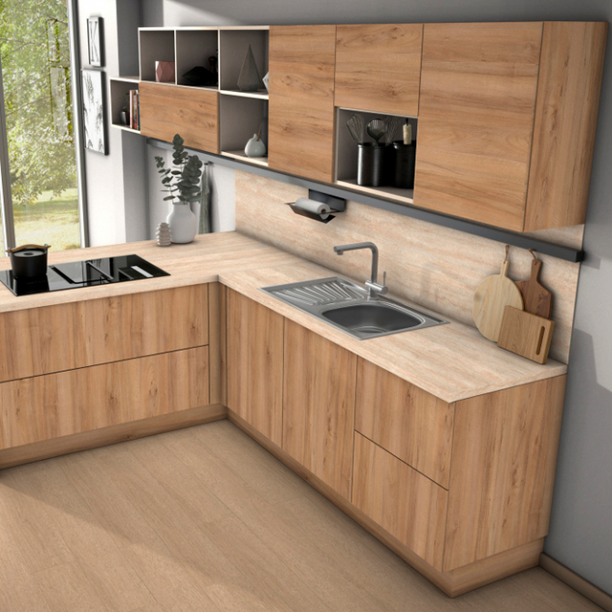 Стільниця Egger F030 ST75 Травертин Маргаліда, 4100х920х38 - фото 3 Стільниця Egger F030 ST75 Травертин Маргаліда, 4100х920х38 - фото 3