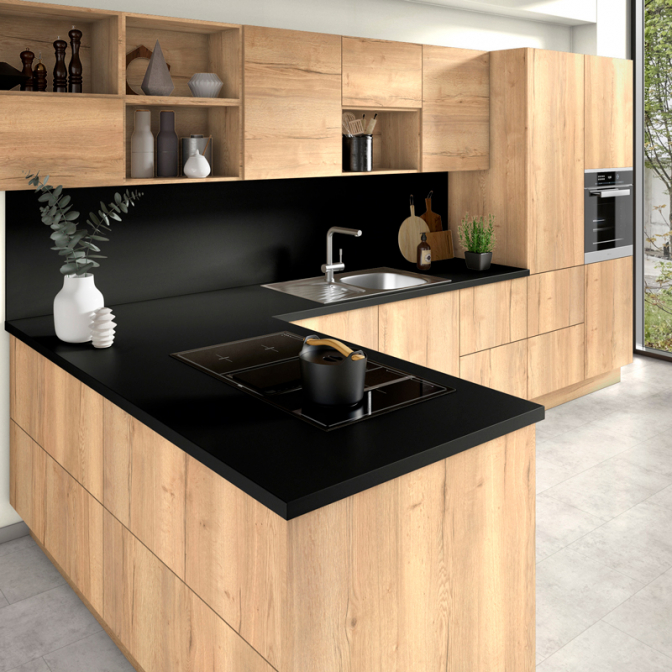 Стільниця Egger U999 ST78 Чорний, 4100х600х38  - фото 3