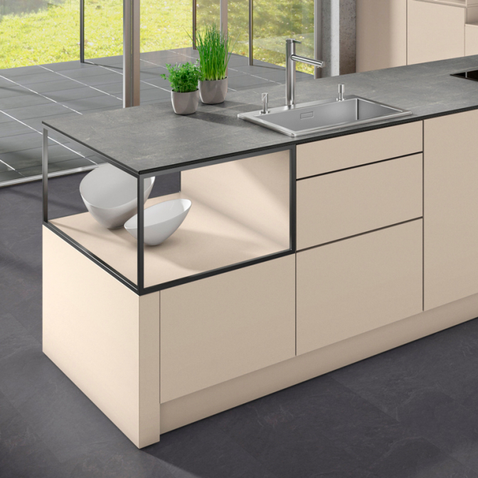 Столешница Egger HPL F244 ST76 Мрамор Кандела антрацит, 4100х650х12 - фото 2 Столешница Egger HPL F244 ST76 Мрамор Кандела антрацит, 4100х650х12 - фото 2