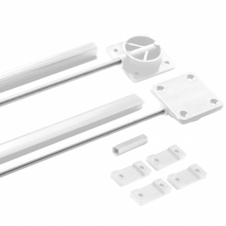 Выравниватель дверей, L=2250 мм, белый, Metalimpex