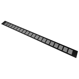 Решітка вентиляційна, 800х60 мм, чорна