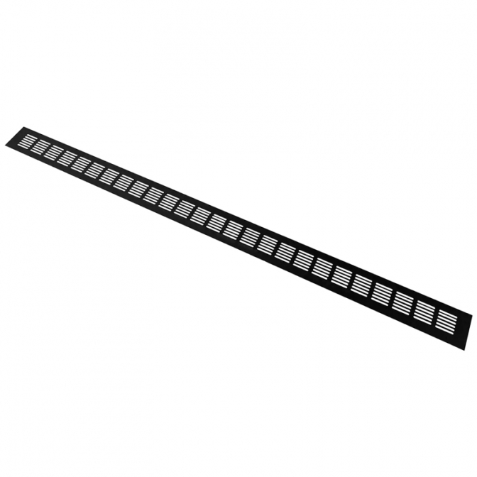 Решітка вентиляційна, 1000х60 мм, чорна