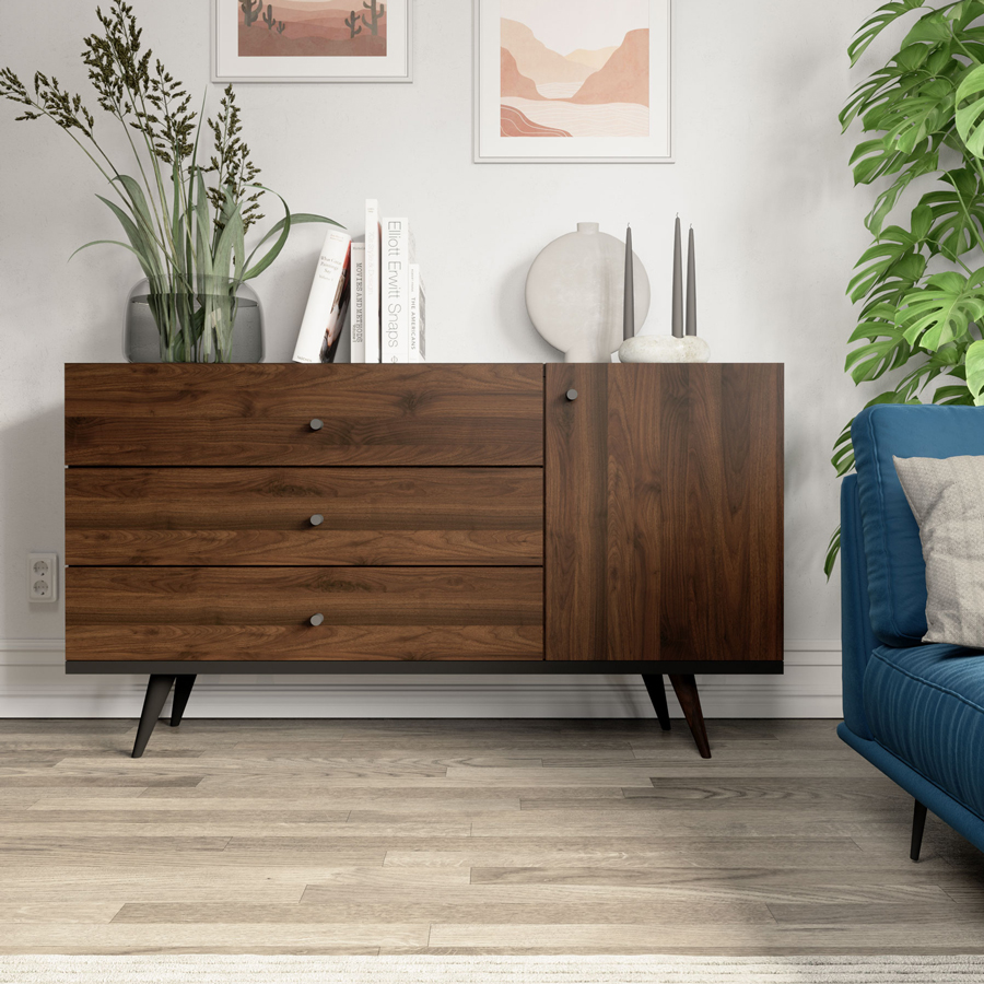 ДСП Swisspan 0579 WM Орех Колумбия, 2750х1830х18, 2750х1830х18 ᐅ